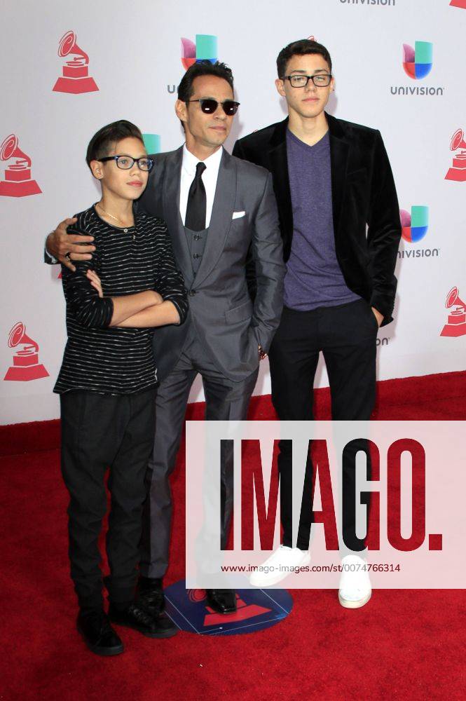 Marc Anthony mit Söhnen Ryan Adrian Muniz und Cristian Marcus Muniz bei