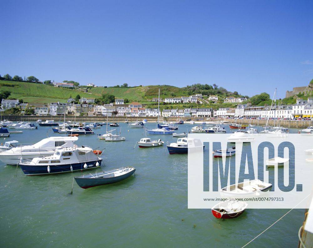 The harbour at Gorey, Jersey, Channel Islands, UK