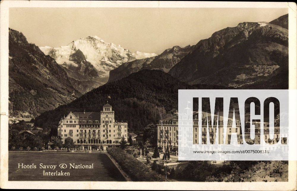 Interlaken Kt. Bern Schweiz, Hotels Savoy et