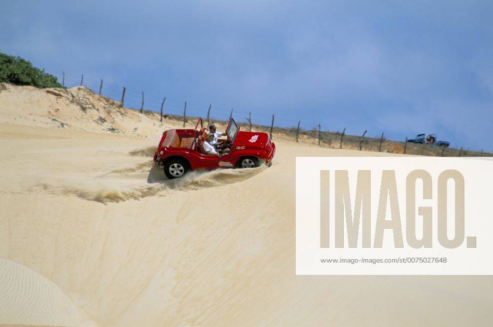 Dune Buggy On Sand Dunes, Pitangui, Natal, Rio Grande Do Norte State 