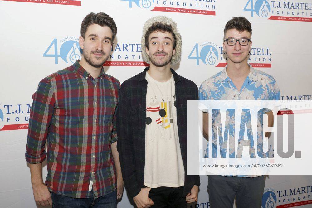 L-R Adam Met, Jack Met and Ryan Met of the band AJR at T.J. Martell ...