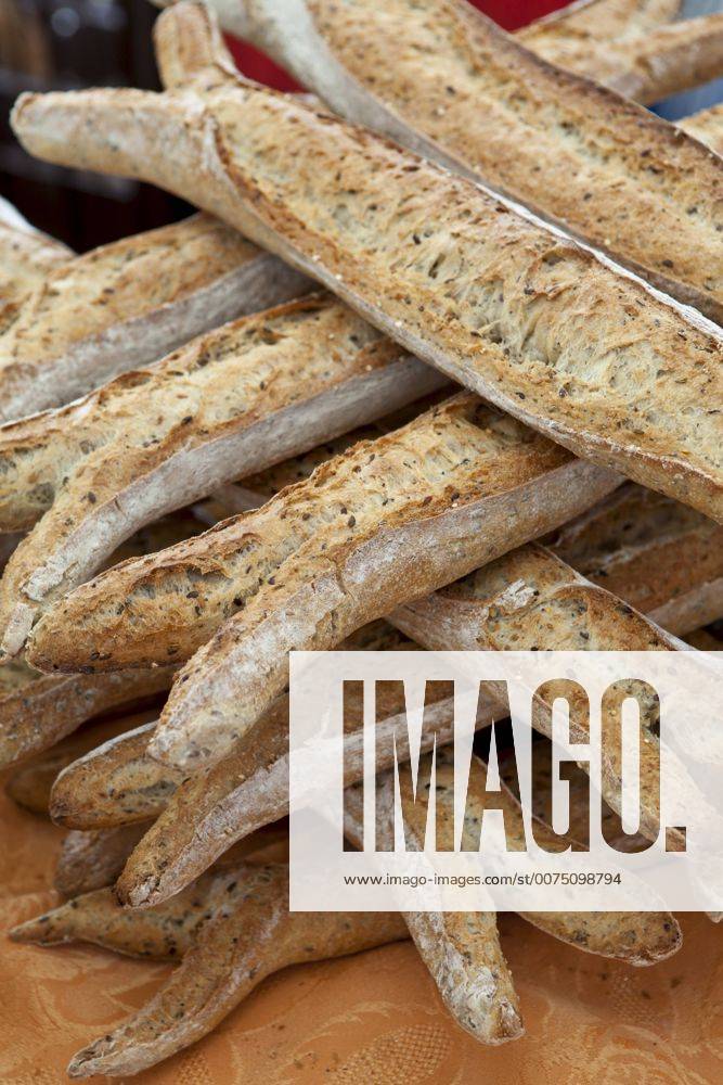 Freshly Baked Multigrain Cereals French Baguette Bread On Sale At