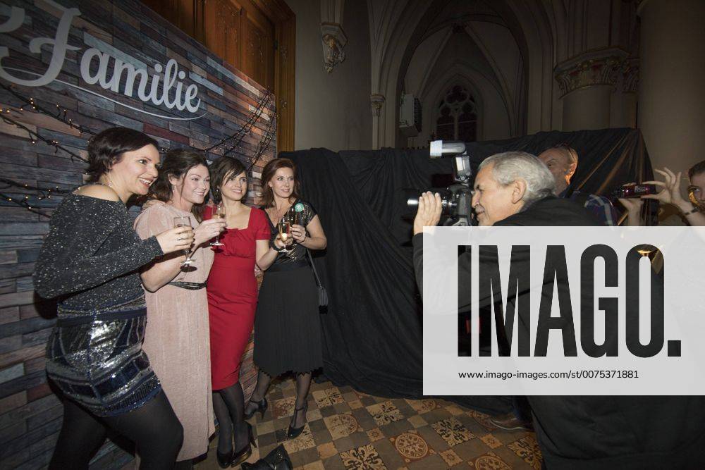 Caroline Maes Ini Massez Marianne Devries And Sandrine Andre Pictured At A Reception With Cast