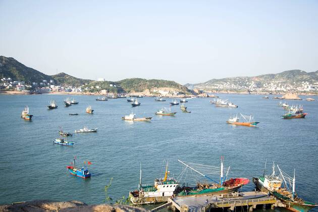 Beach Scene of Zhoushan City,Zhejiang Province,China