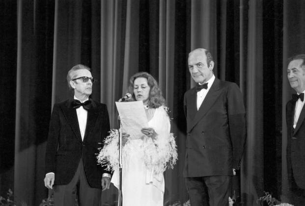 Bei den Filmfestspielen in Cannes, Frankreich 1970er Jahre. At the ...