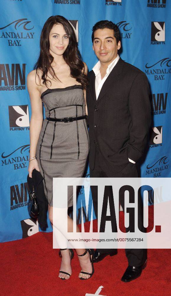 Jan 12, 2008 - Las Vegas, Nevada, USA - FAITH and MARCOS LEON on the red carpet during the 25th