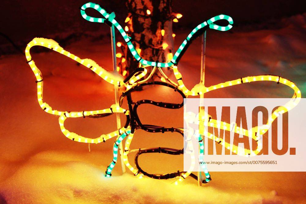 Weihnachten illuminierter Zoo in Calgary, Kanada Calgary Zoo