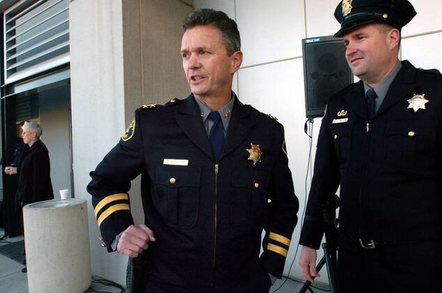 Jan 08, 2007; Dublin, CA, USA; Alameda County Sheriff Charles Plummer ...