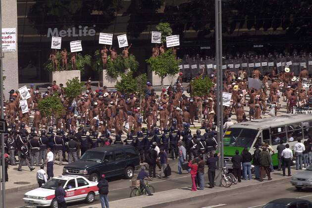 Nov 11 2007 Mexico City Mexico Members Of The 400 Pueblos Of