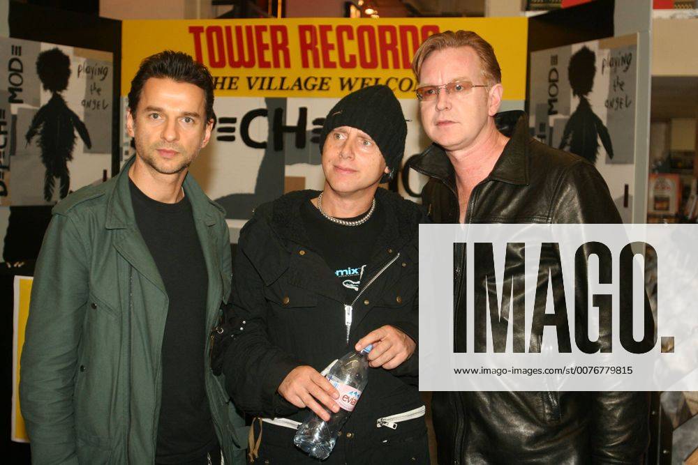 Band members of Depeche Mode, David Gahan (L-R), Martin Gore and