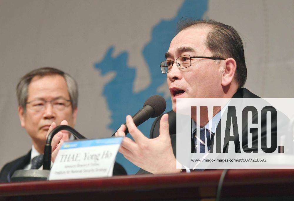 High Profile N Korean Defector Attends Int L Confab Thae Yong Ho R A High Profile North Korean 