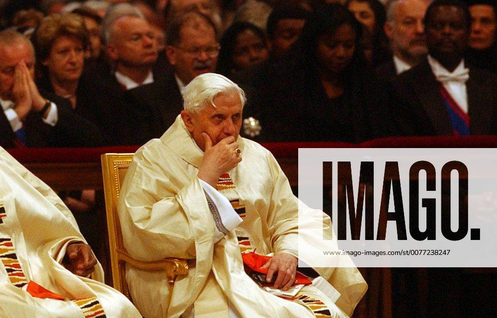 Apr 16, 2005; Vatican City, Rome, ITALY; Cardinal Joseph Ratzinger of ...