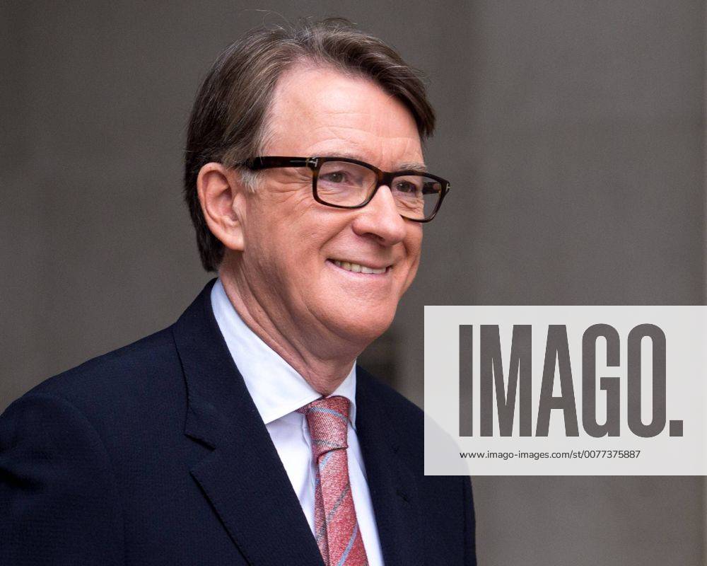 London, United Kingdom. Andrew Marr Show. Lord Peter Mandelson Departs ...