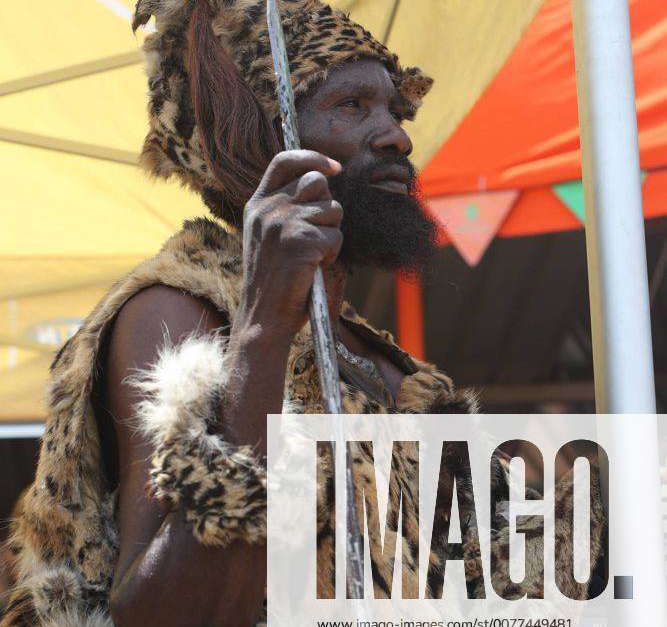 (170225)-- CHIPATA, Feb. 25, 2017 -- A Ngoni warrior attends the Ncwala ...