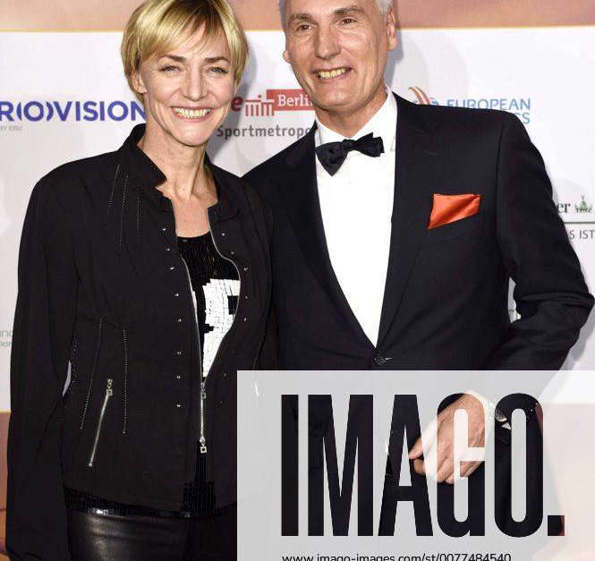 Heike Drechsler und Frank Kowalski bei der Weltpremiere des Imagefilms ...