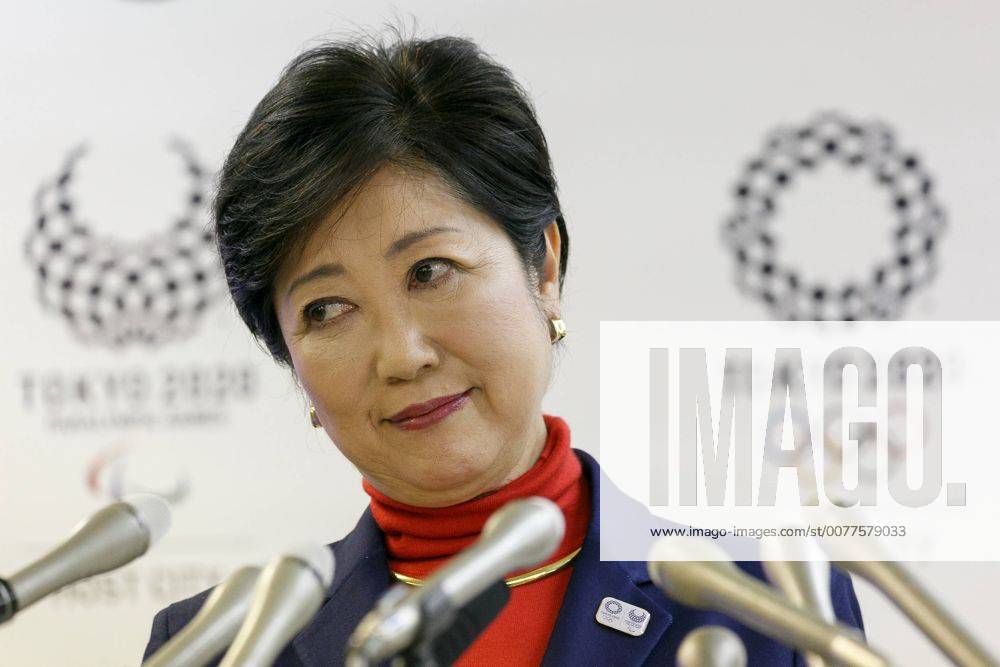 Tokyo Governor Yuriko Koike attends her regular press conference at the ...