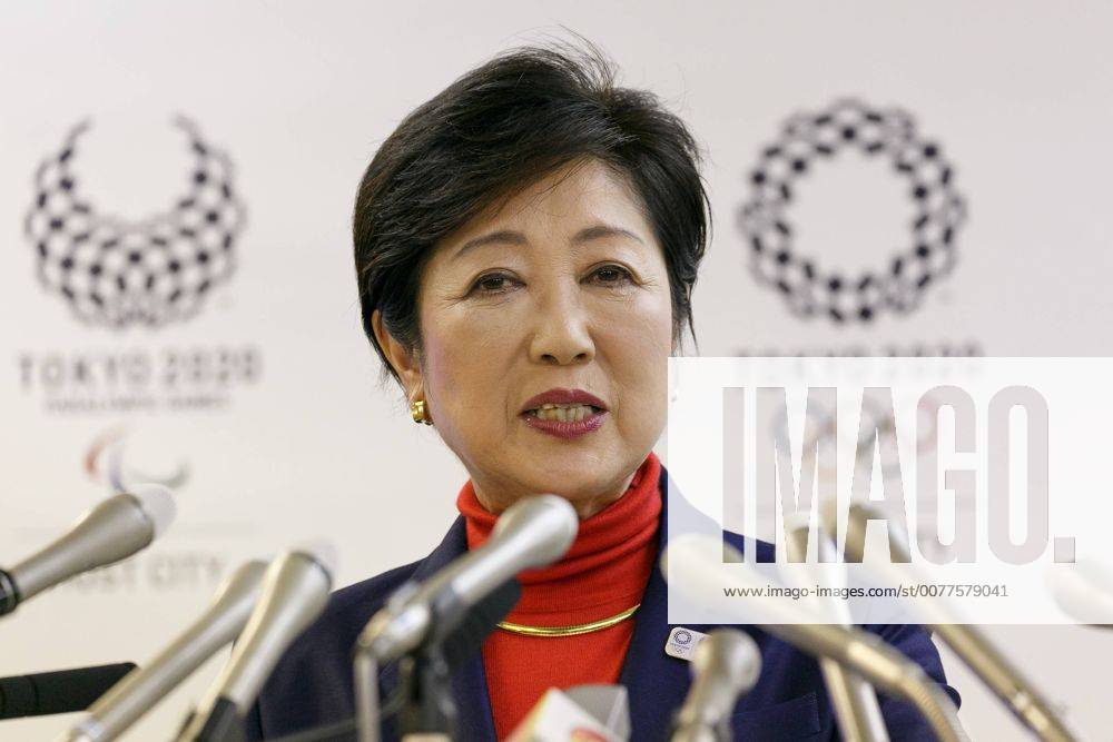 Tokyo Governor Yuriko Koike Speaks During Her Regular Press Conference