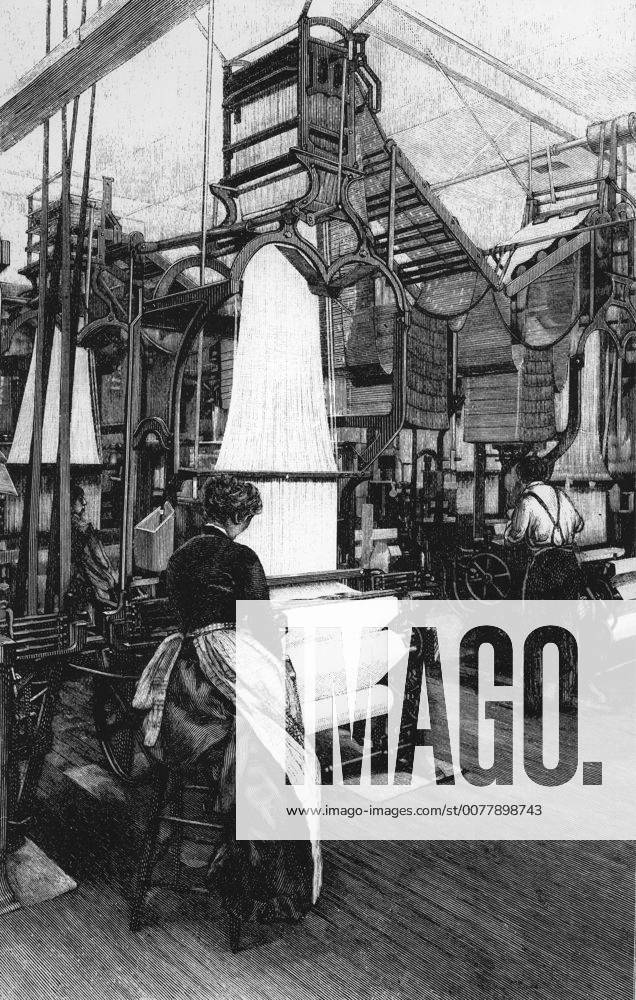 Jacquard loom ; a power loom, invented by Joseph Marie Jacquard, first