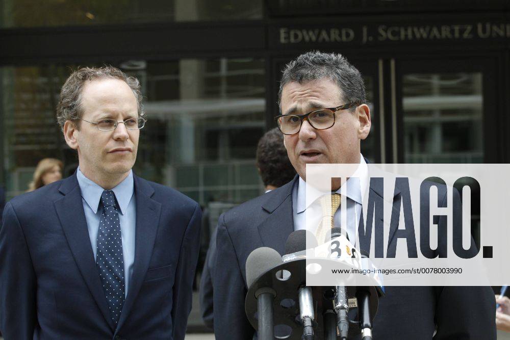 March 30, 2017 San Diego, CA, USA Attorneys Ilann Maazel, left, and Gary Friedman spoke with