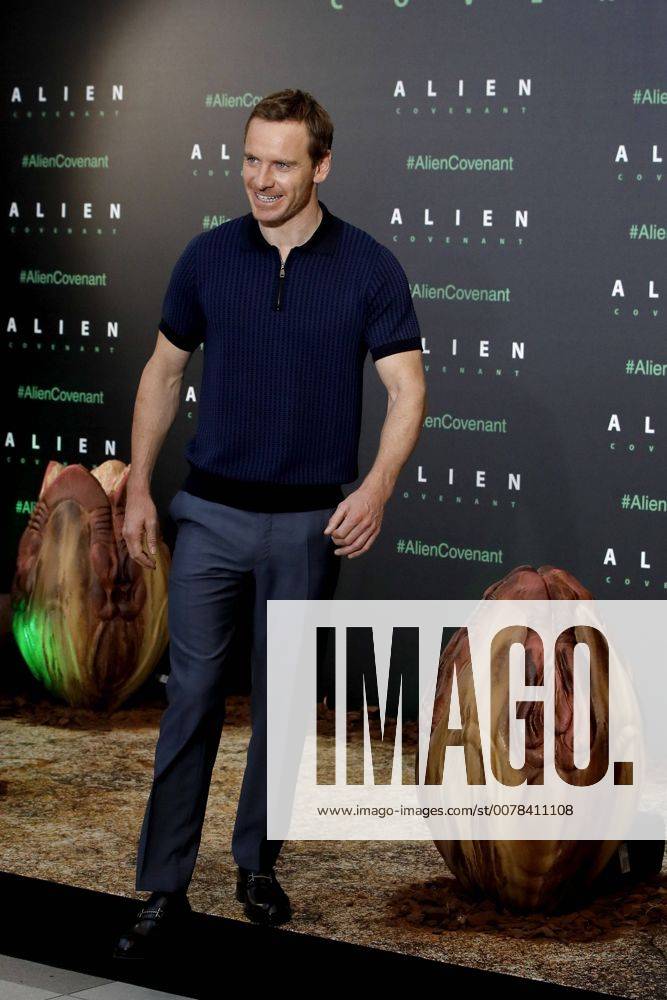 German Born Irish Actor Michael Fassbender Poses For The Media During The Presentation Of The Film A