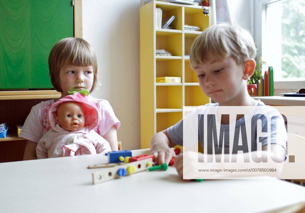 Montessori Kita in Berlin . Montessori Kindergarten . Berlin , 02.07.