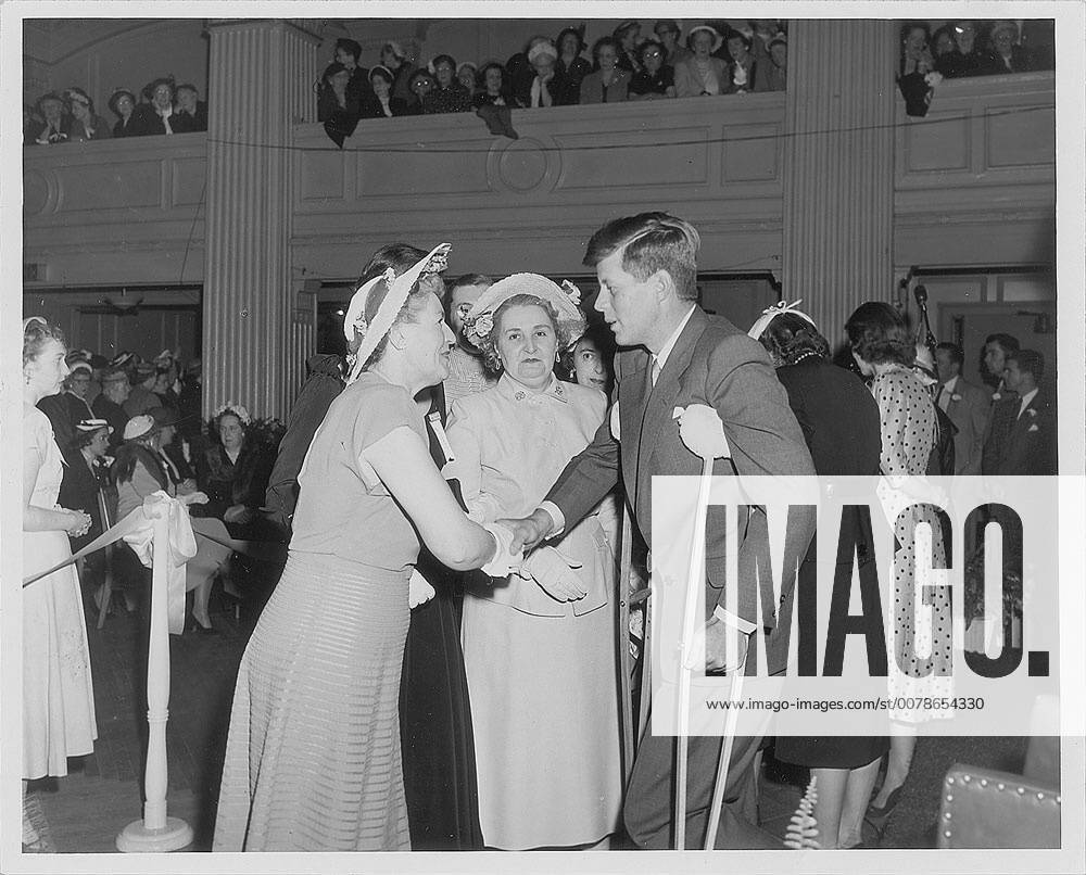 May 16, 2017 - U.S. - File Photo - Kennedy, supported by crutches, as ...