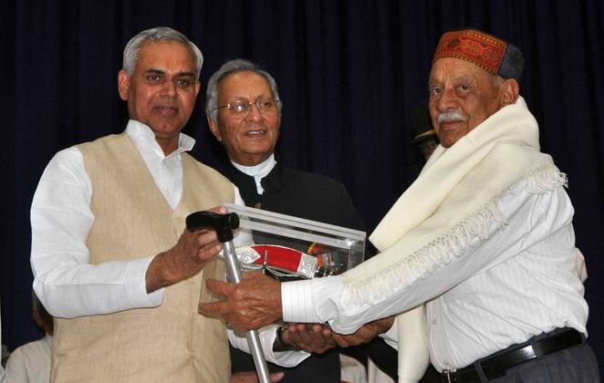 DHARAMSALA, INDIA - MAY 23: Himachal Pradesh Governor Acharya Dev Vrat ...