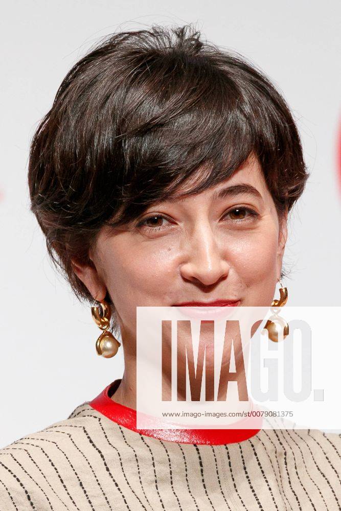 Japanese TV announcer Christel Takigawa poses for cameras during the ...