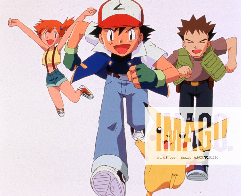 Film Still from Pokemon Misty, Ash, Pikachu, Brock © 1998 Warner Bros