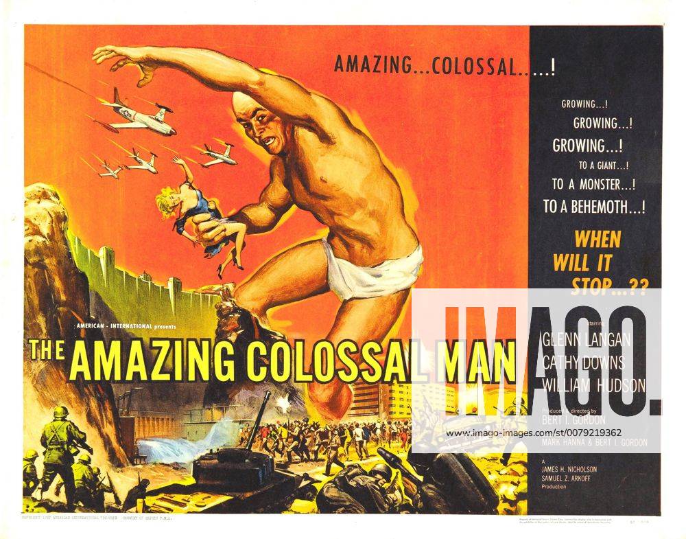 The Amazing Colossal Man 1957 American International Pictures Poster ...