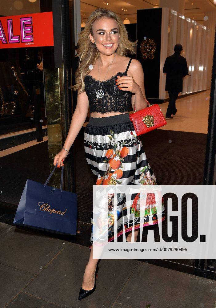 Scottish singer Tallia Storm is pictured at Selfridges for the