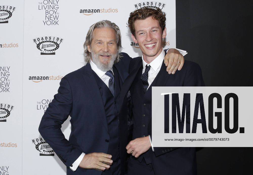 Jeff Bridges and Callum Turner arrive on the red carpet at The Only ...