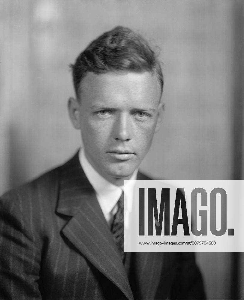 July 11, 2017 - Charles Lindbergh, Portrait after Successful Non-Stop ...