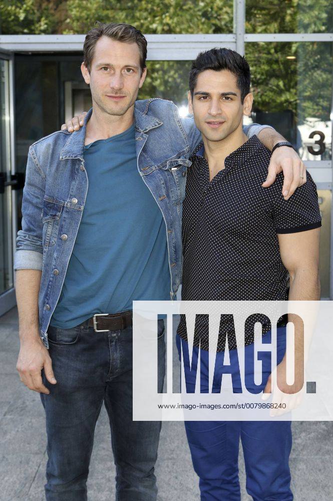 David Rott und Daniel Rodic bei Fototermin zur RTL TVSerie Bad Cop kriminell gut am Filmset Poliz
