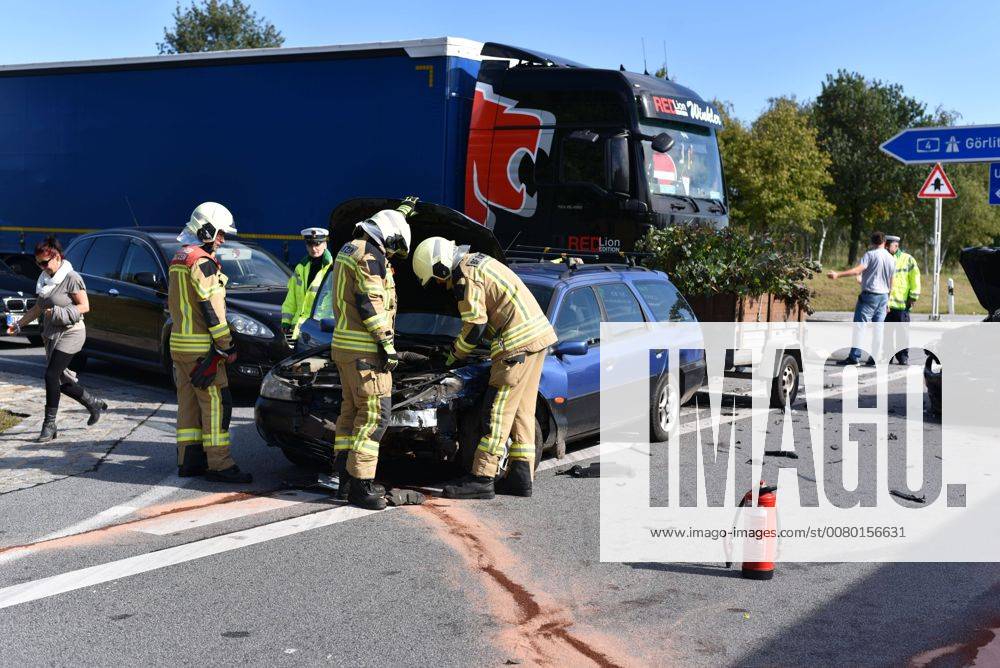 Bautzen Crash to Highway ramp at Monday morning came it against 10 30 ...