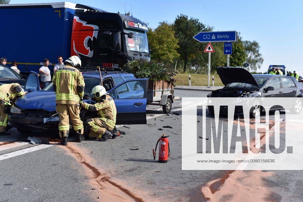 Bautzen Crash to Highway ramp at Monday morning came it against 10 30 ...