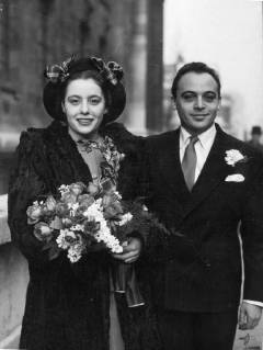 The wedding of Herbert Lom and Miss Dina Schea 10th January 1948 ...