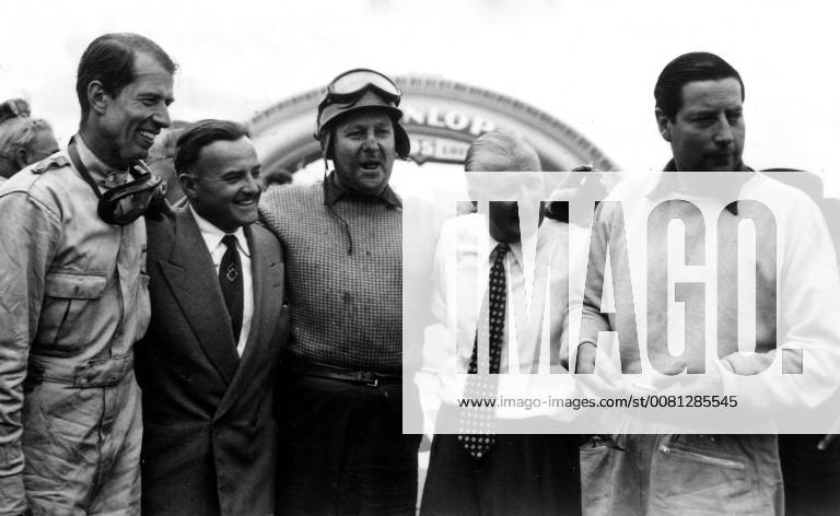 British driver Tony Rolt (right) and his co-driver Duncan Hamilton ...