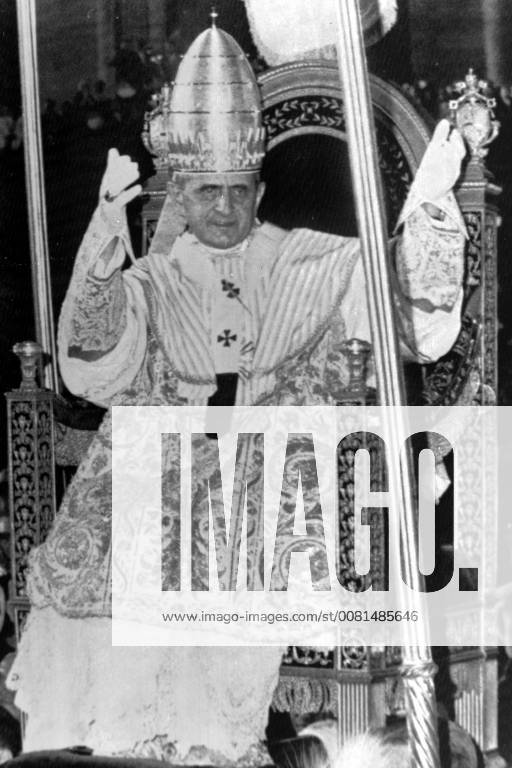 PAUL POPE VI CORONATION IN VATICAN CITY, ROME ; 1 JULY