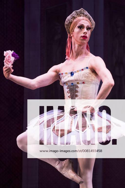 January 9, 2018 Berlin, Germany A dancer of Le Ballets Trockadero