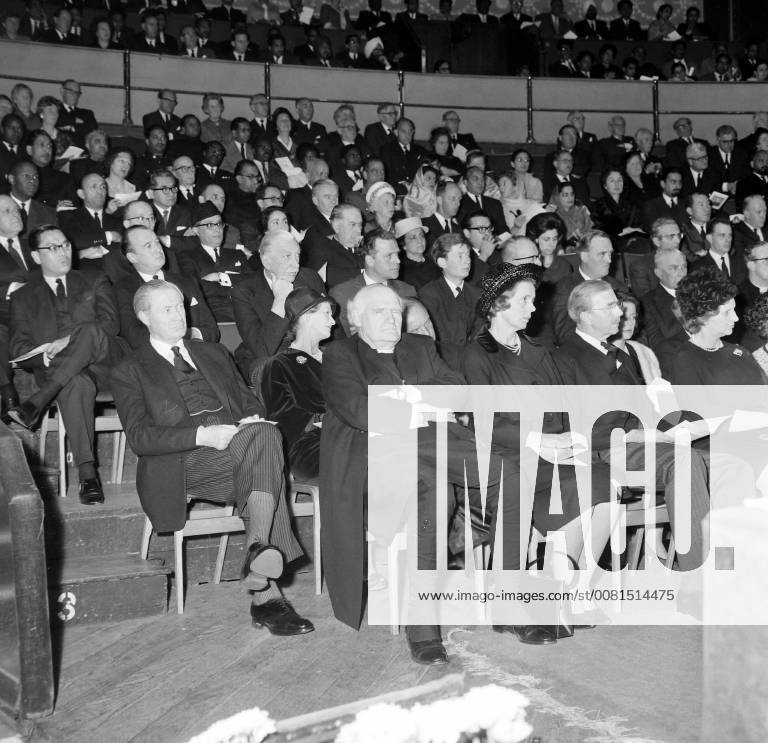 ARCHBISHOP OF CANTERBURY RAMSEY, DUNCAN SANDYS AT INDIAN PREMIER NEHRU ...