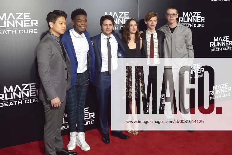 Dylan O'Brien, Kaya Scodelario, Dexter Darden, and Thomas Brodie