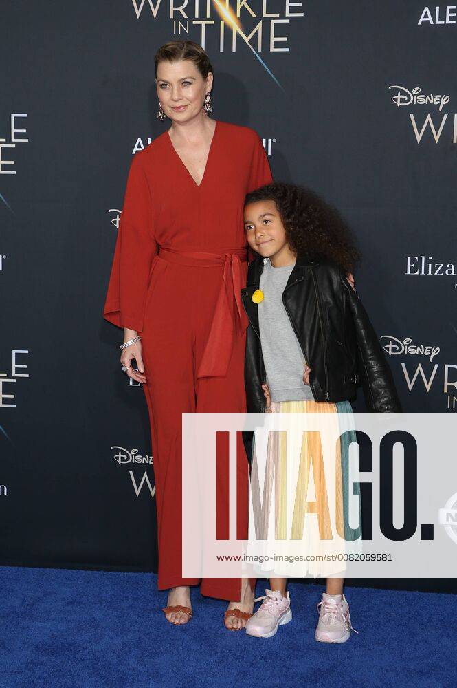 LOS ANGELES, CA - FEBRUARY 26: Ellen Pompeo, Stella Luna Pompeo Ivery