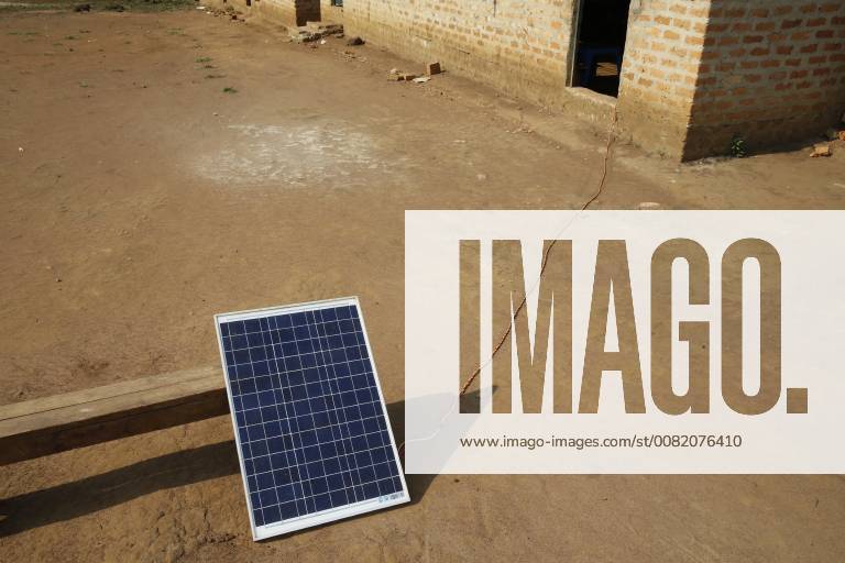 Building with solar panel. Uganda.
