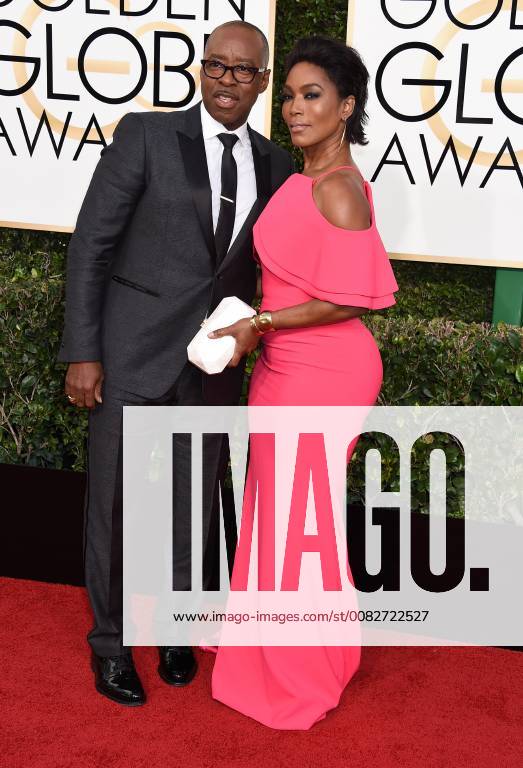 Courtney B. Vance and Angela Bassett arriving at the 74th Annual Golden ...