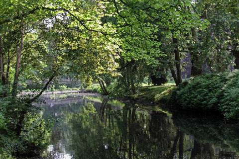 Rest in the city The Brehm island in the Essen district Be with a ...