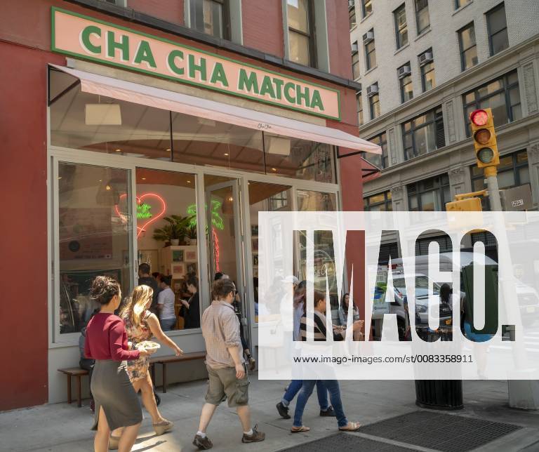 Popular Cha Cha Matcha in New York s NoMad neighborhood People