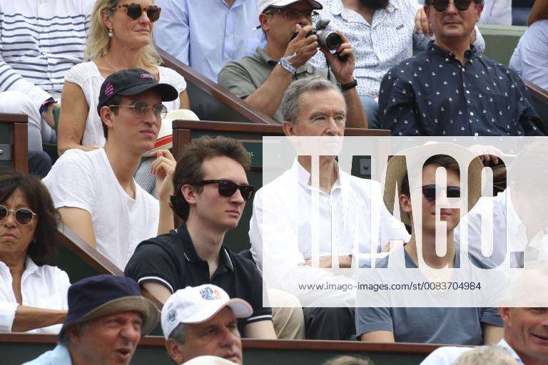 Bernard Arnault et ses fils CELEBRITES : Finale Messieurs - Roland Garros