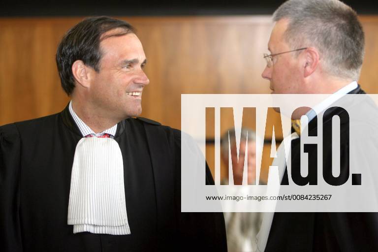  CHARLEROI, BELGIUM Lawyers Marc Deneve (R) and JeanPhilippe Mayence