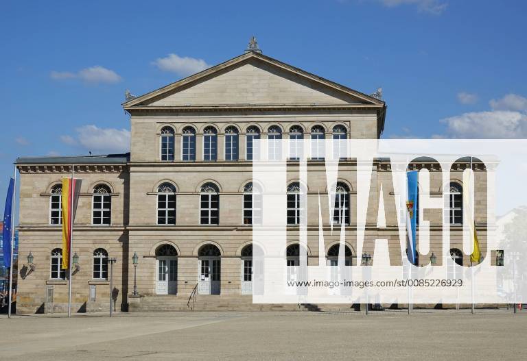 Schlossplatz With The Landestheater Coburg Upper Franconia Bavaria ...